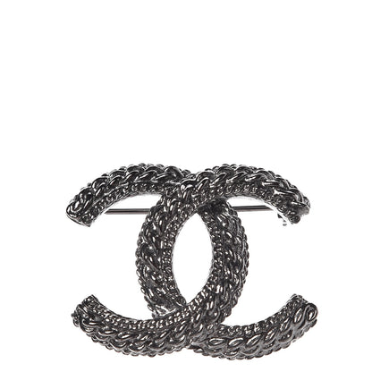 Chanel Ruthenium Chain CC Brooch 1 of 4