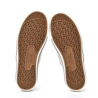 Gucci Canvas Web GG Apple Womens 1977 Tennis Sneakers 37 Ivory Red Mystic White New Shamarock 7 of 7