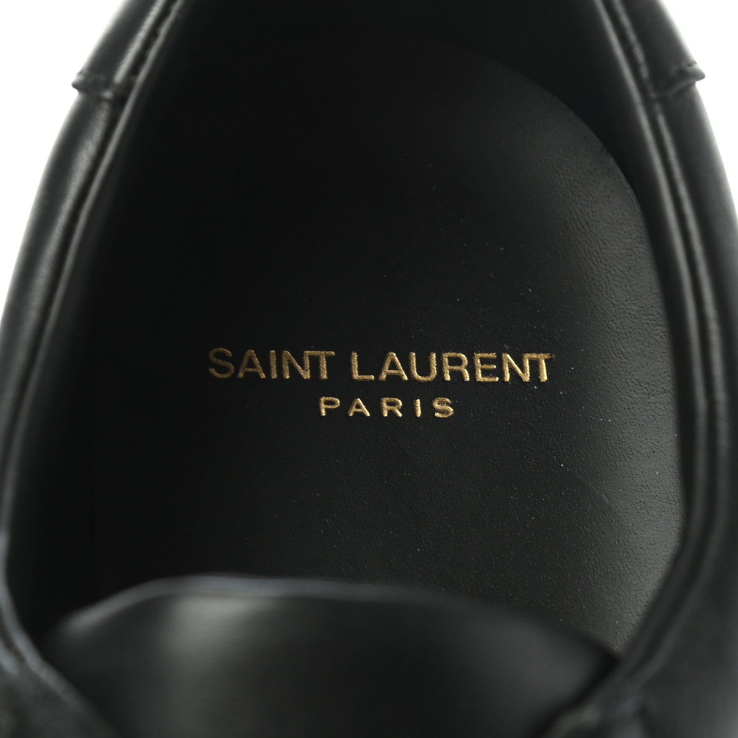 Saint Laurent Calfskin Mens Andy Low Top Sneakers 47 Black 7 of 8