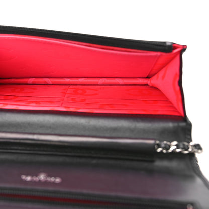 Chanel Calfskin Quilted Cambon Wallet on Chain WOC Black 5 of 10