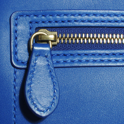 Celine Smooth Calfskin Micro Luggage Royal Blue 5 of 10