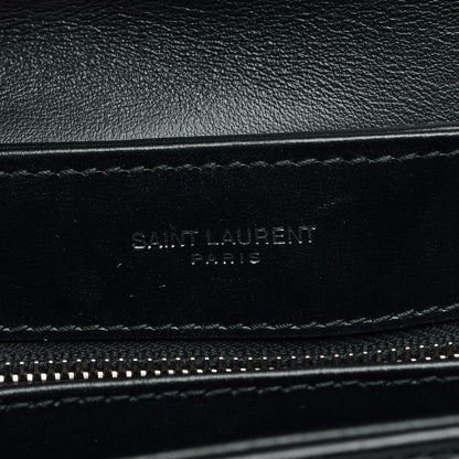 Saint Laurent Calfskin Y Quilted Monogram Toy Loulou Crossbody Bag Black 6 of 9