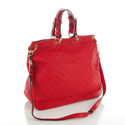 Gucci Guccissima Medium Valentine Top Handle Bag Red 3 of 8