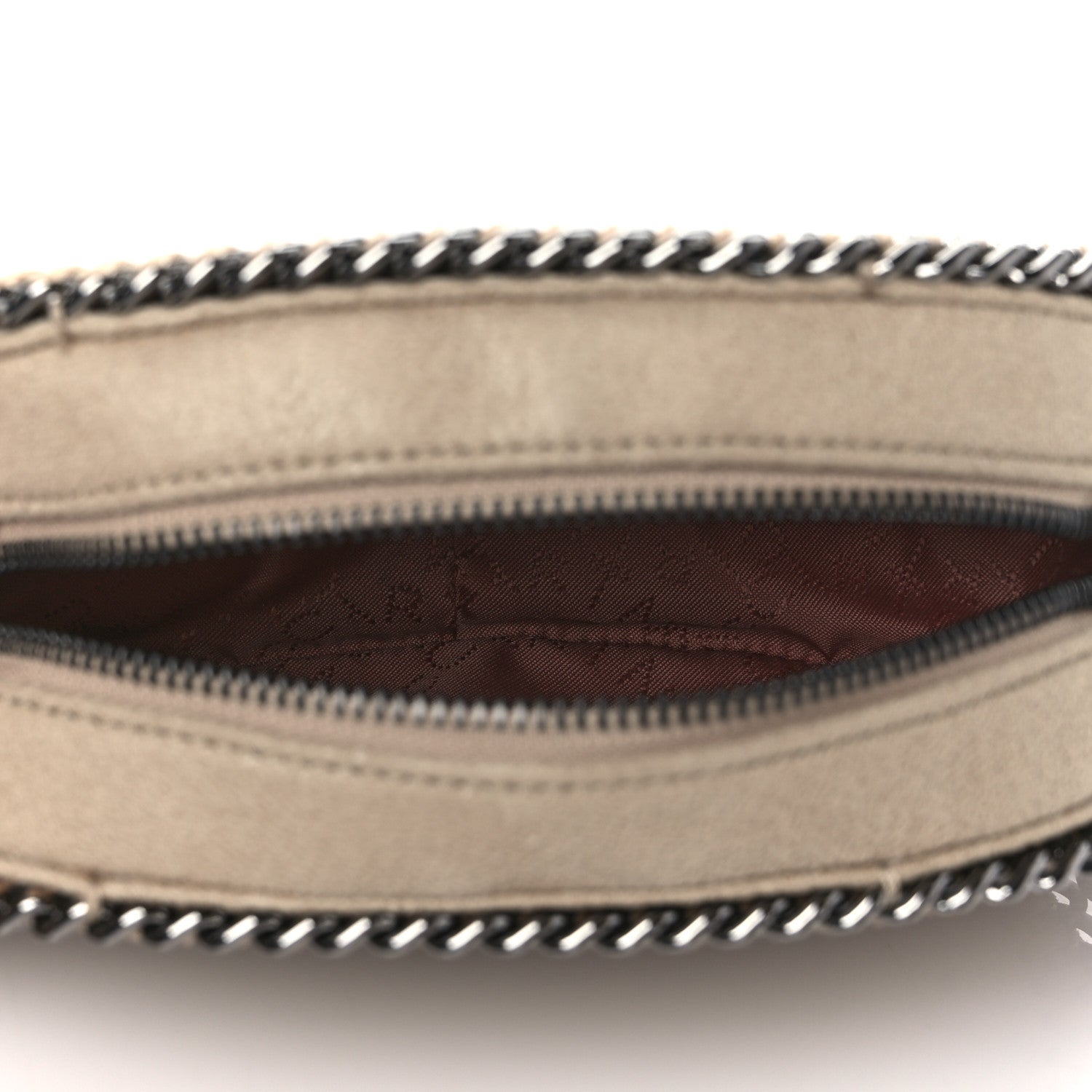 Stella McCartney Shaggy Deer Falabella Oval Crossbody Bag Beige 4 of 8