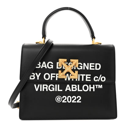 Off-White Calfskin Jitney 2.8 Virgil Abloh Shoulder Bag Black 1 of 12