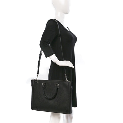 Louis Vuitton Taiga Slim Briefcase Black 2 of 8