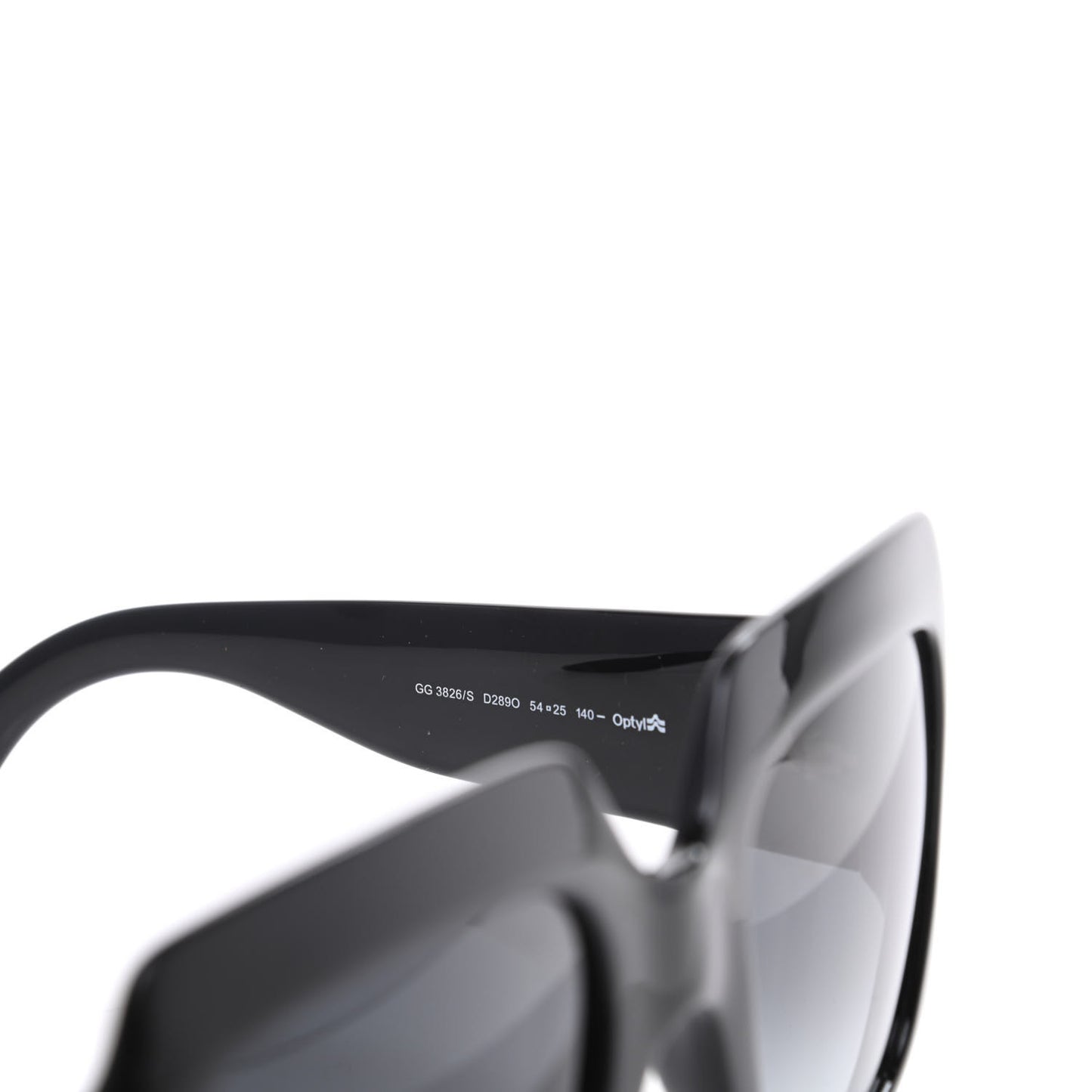 Acetate Square Frame Sunglasses GG3826S Black