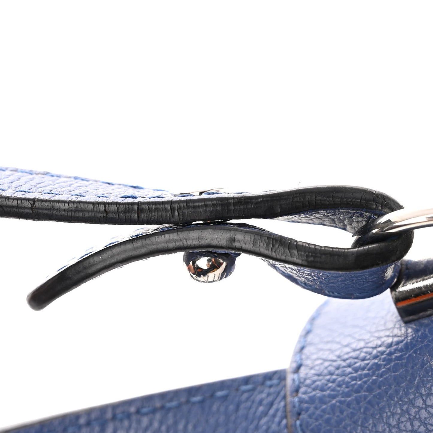 Soft Calfskin Lockme II Chain Bag BB Blue