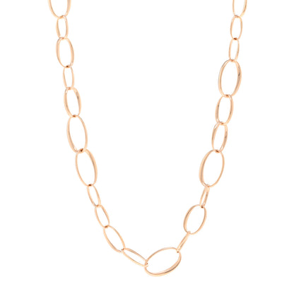 Pomellato 18K Rose Gold Oval Link Necklace 1 of 5