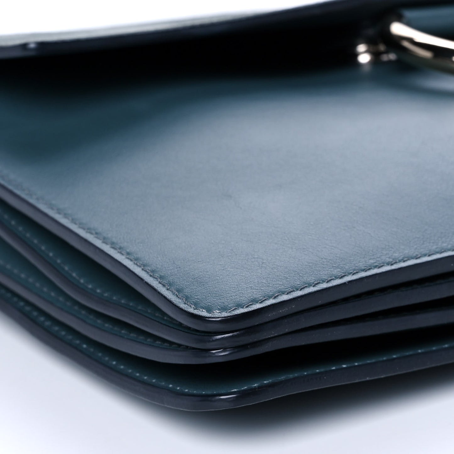 Suede Calfskin Medium Faye Shoulder Bag Cloudy Blue