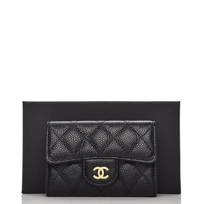 Chanel Caviar Quilted Flap Card Holder Black 9 of 9