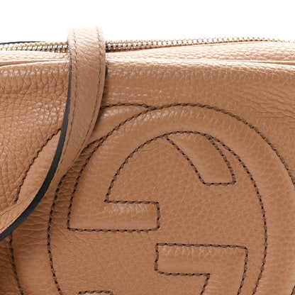 Gucci Pebbled Calfskin Small Soho Disco Bag Camelia 7 of 10