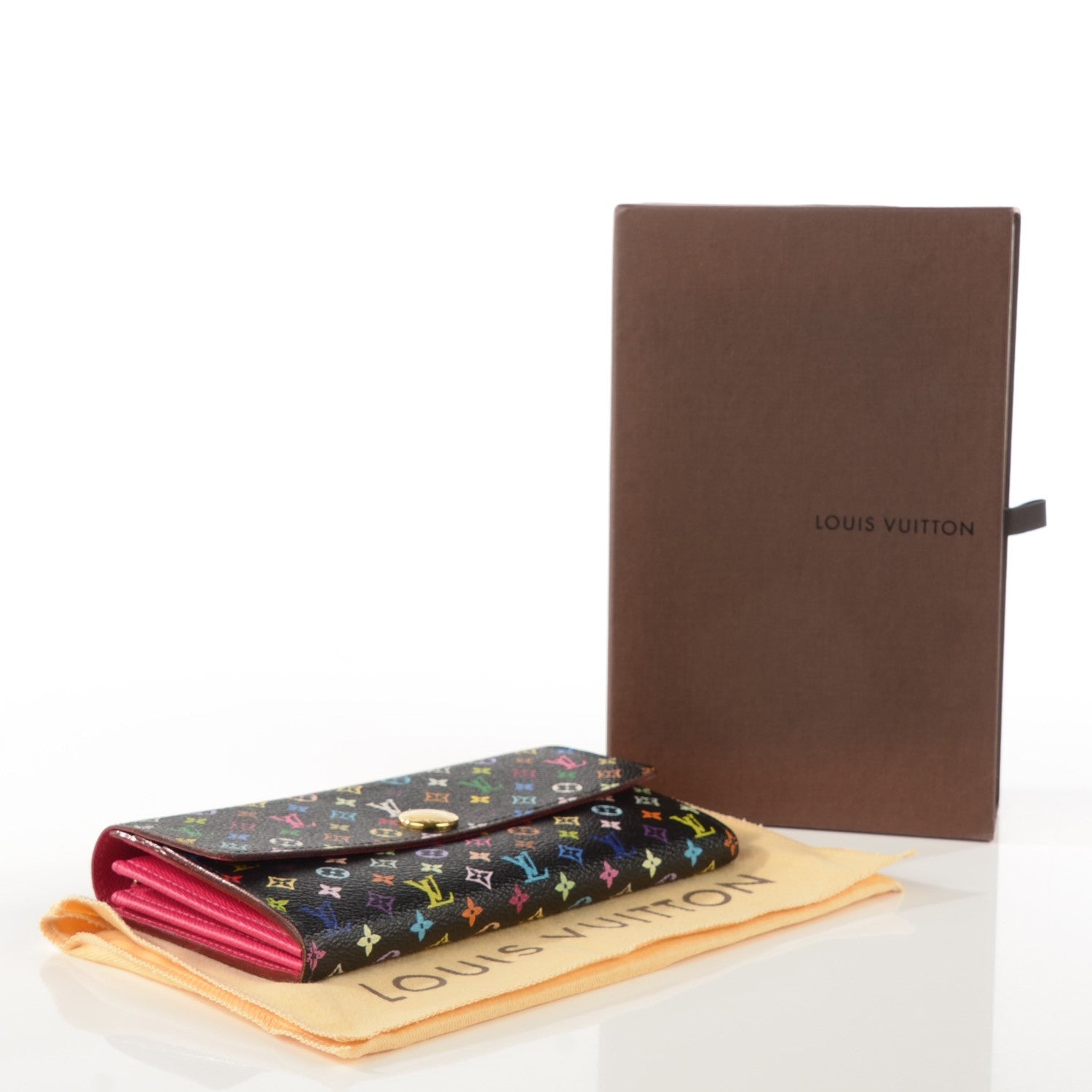 Louis Vuitton Monogram Multicolor Sarah Wallet Black Grenade 3 of 7