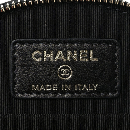 Chanel Caviar Quilted Round Handle With Care Vanity With Chain Black 6 of 11