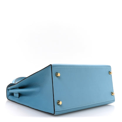 Hermes Epsom Kelly Sellier 28 Bleu Du Nord 3 of 10