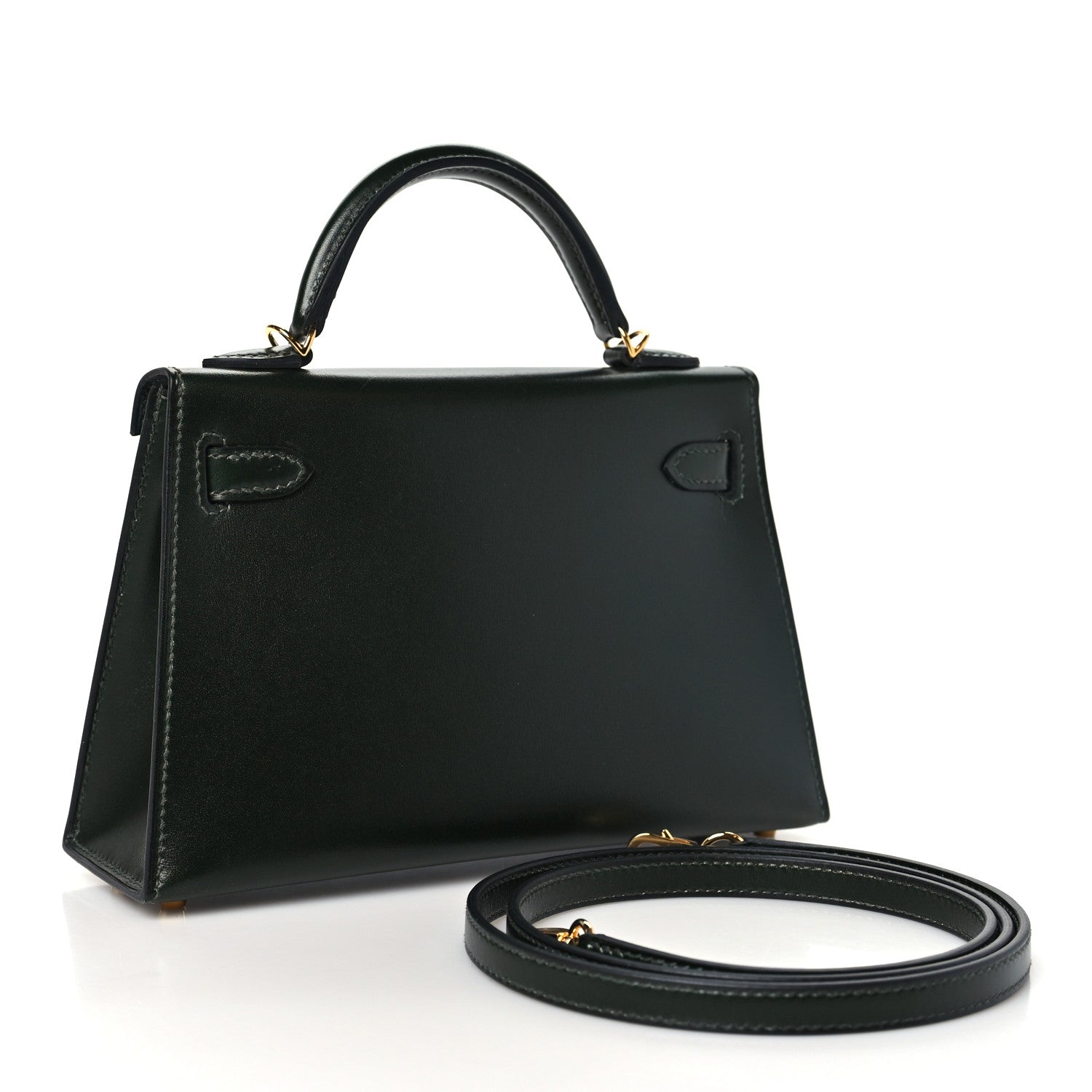 Hermes Box Mini Kelly Sellier 20 Vert Fonce 2 of 11