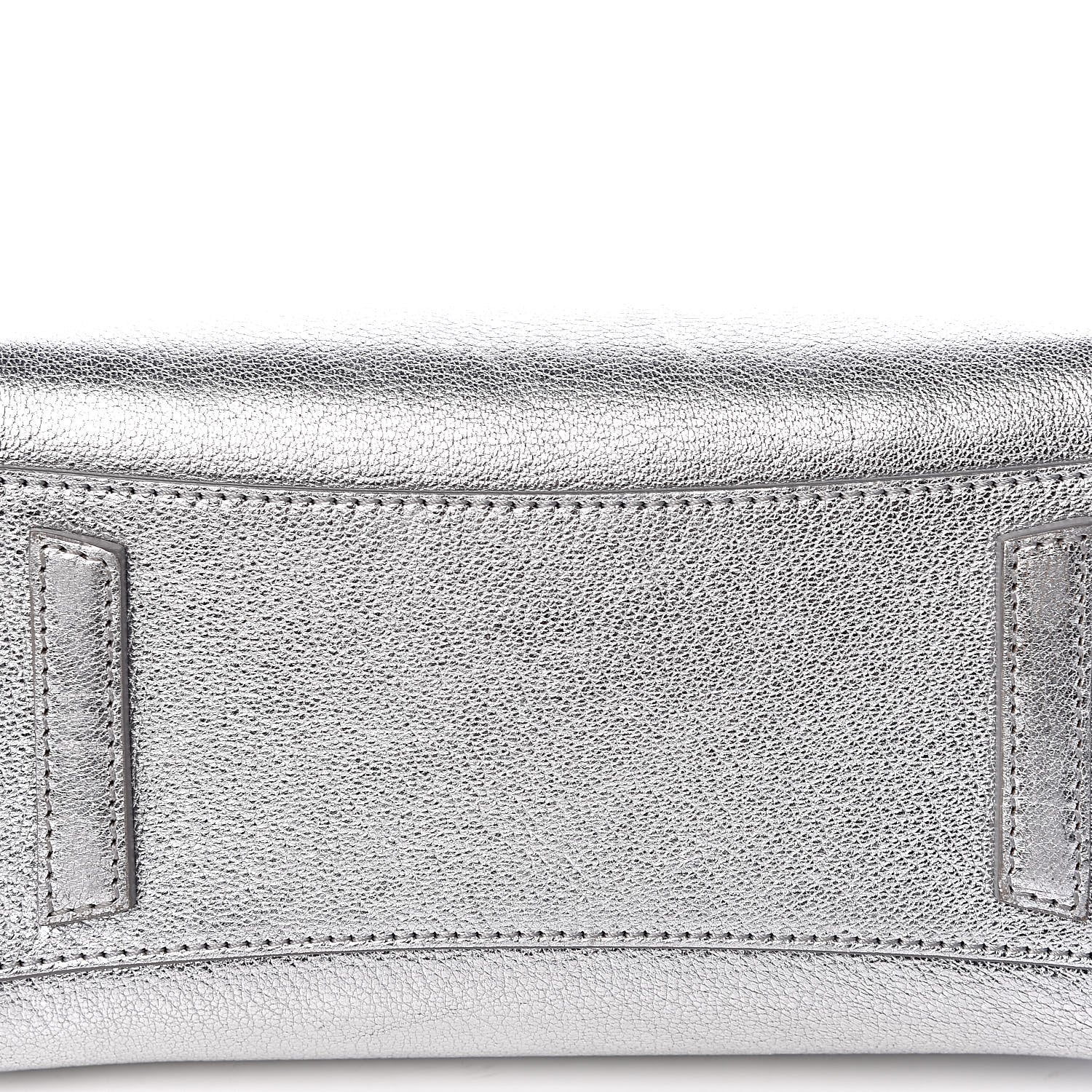 Givenchy Metallic Sugar Goatskin Mini Antigona Silver 11 of 11