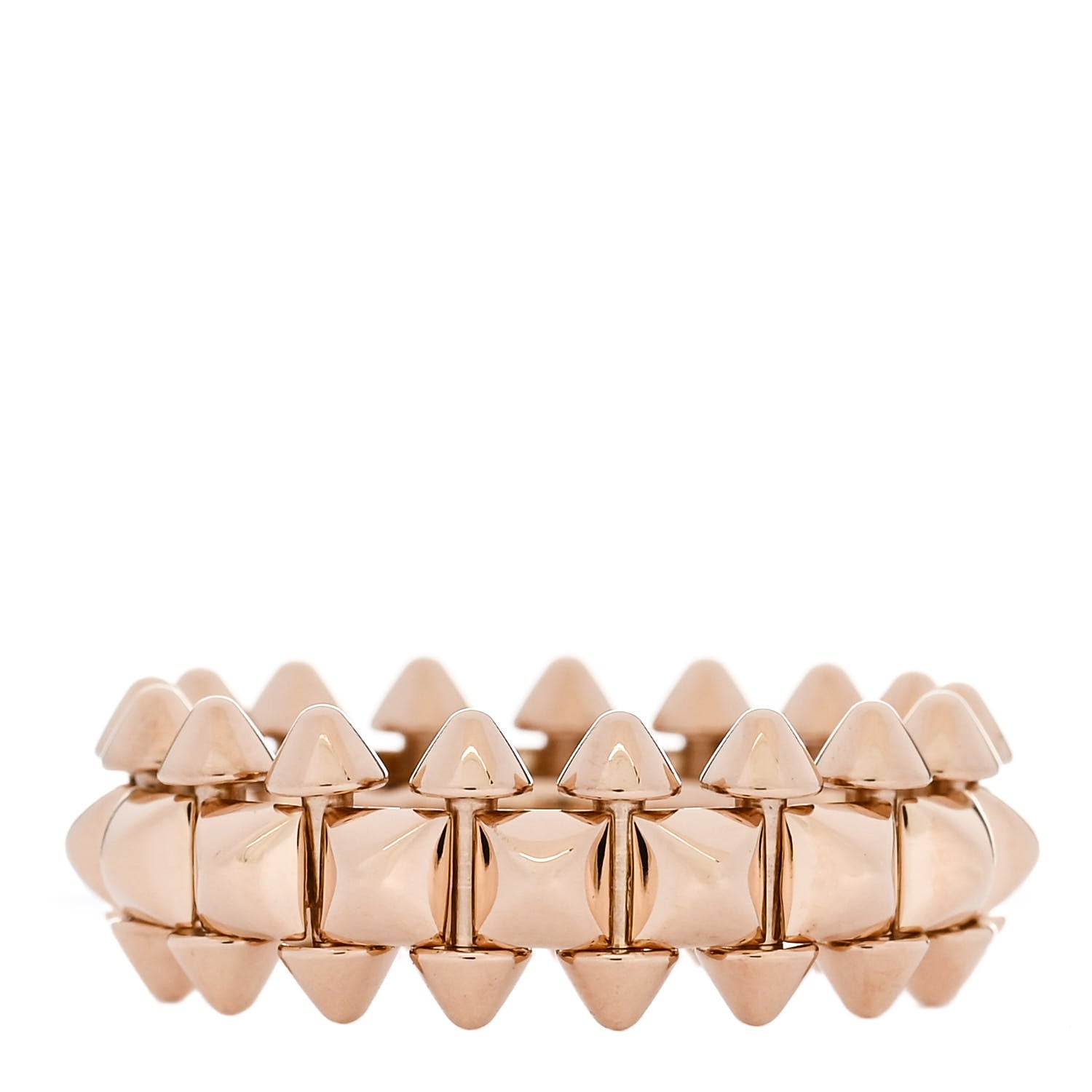 Cartier 18K Pink Gold MM Clash De Cartier Ring 53 6.5 1 of 4