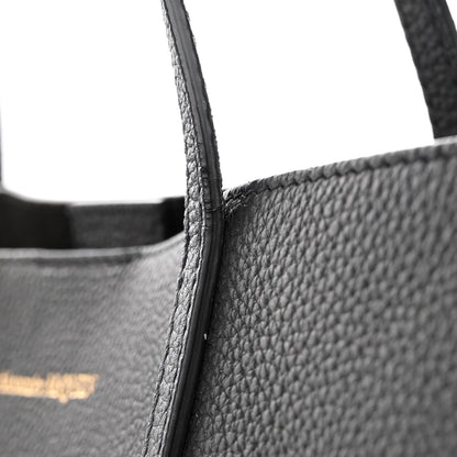 Alexander McQueen Grained Calfskin Skull Open Shopper Tote Black 14 of 14