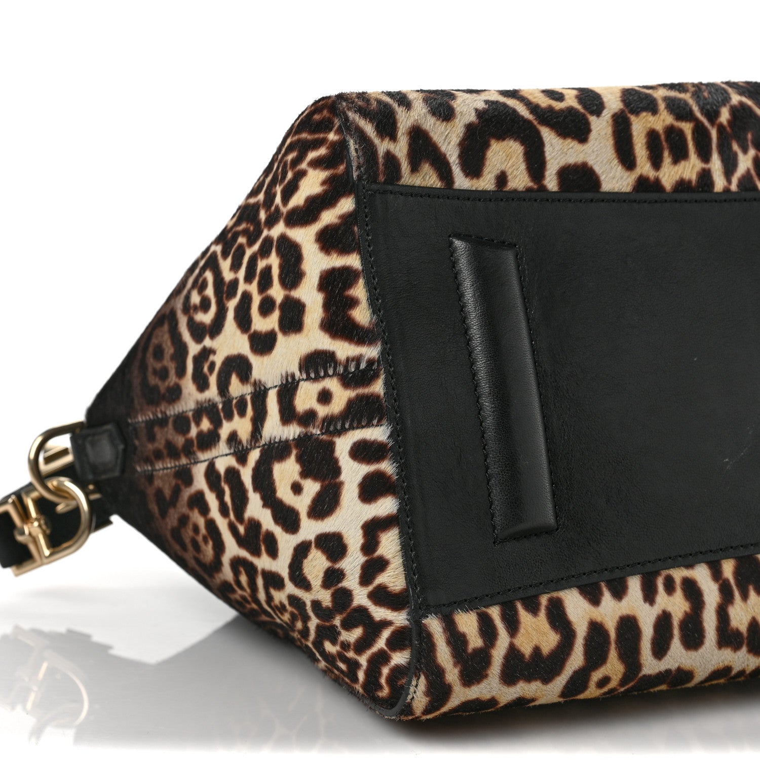 Givenchy Pony Hair Smooth Calfskin Leopard Print Antigona Black 6 of 7