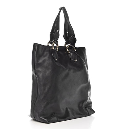 Gucci Calfskin Creole Large Tote Black 3 of 14