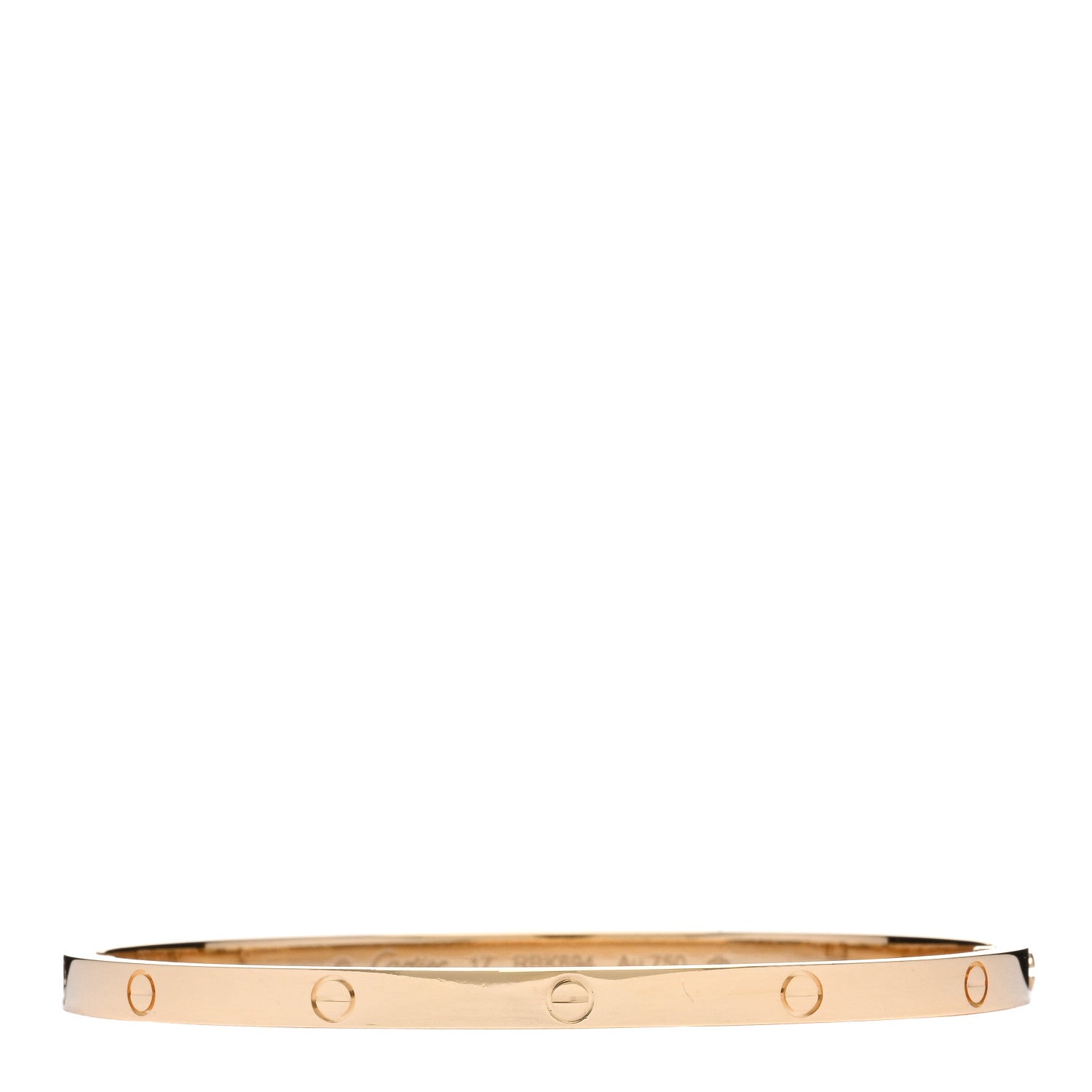 Cartier 18K Yellow Gold Small LOVE Bracelet 17 1 of 5
