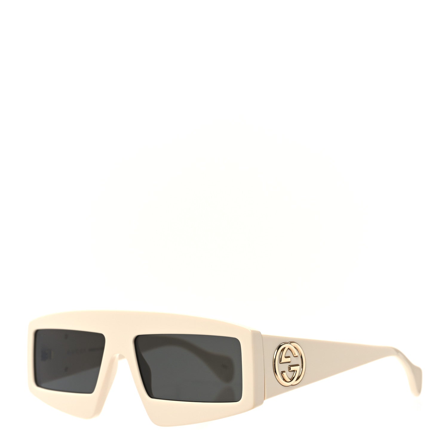 Gucci Acetate Shield Sunglasses GG0358S White 1 of 6