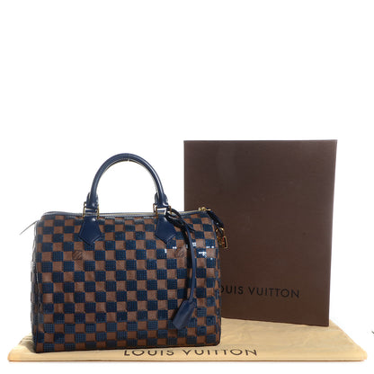 Louis Vuitton Damier Paillettes Speedy 30 Blue 5 of 8