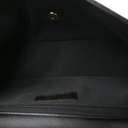 Chanel Crumpled Calfskin Medium Chain All Over Flap Black 5 of 10