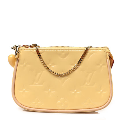 Louis Vuitton Metallic Vernis Valentine Mini Pochette Accessories Banana Fizz 1 of 8