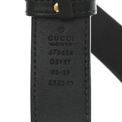 Gucci Calfskin Matelasse GG Marmont Belt Bag 95 38 Black 8 of 15
