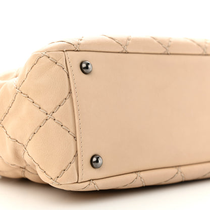 Chanel Calfskin Medium Stitch It Tote Beige 9 of 10
