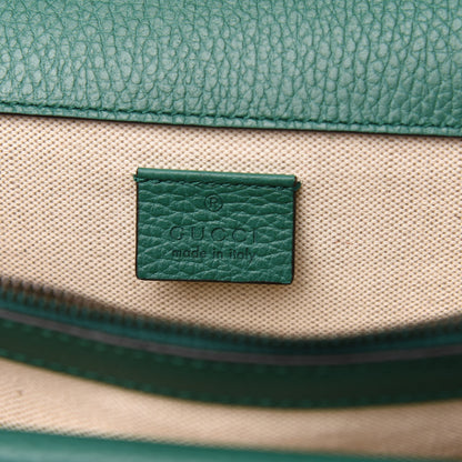 Gucci Pebbled Calfskin Small Dionysus Shoulder Bag Emerald 7 of 12