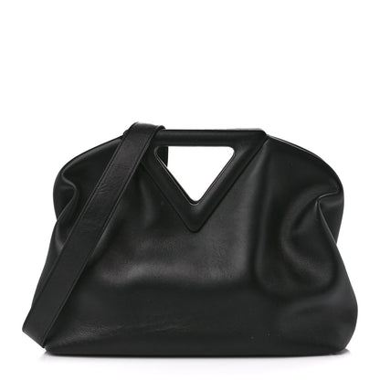 Bottega Veneta Calfskin Medium The Point Triangle Bag Black 1 of 11