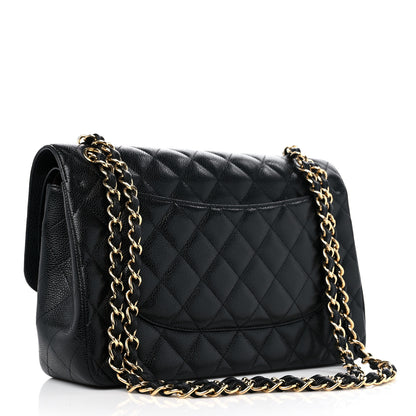 Chanel Caviar Quilted Jumbo Double Flap Black 3 of 13