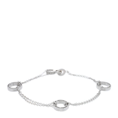 Damiani 18K White Gold Diamond D.Side Station Bracelet 1 of 3