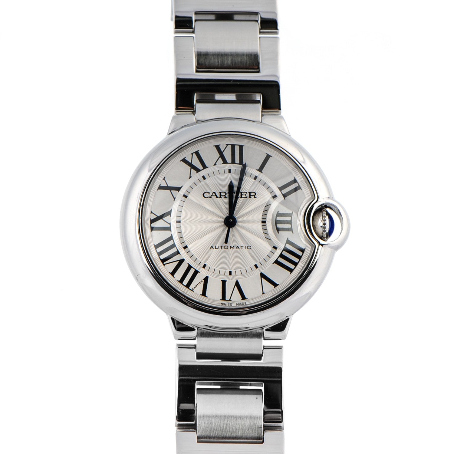 Cartier Stainless Steel 36mm Ballon Bleu De Automatic Watch 1 of 9