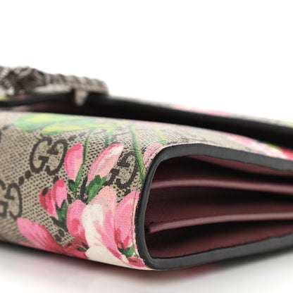 Gucci GG Supreme Monogram Blooms Mini Dionysus Chain Wallet Beige Multicolor Dry Rose 10 of 12
