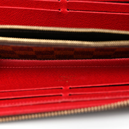 Louis Vuitton Damier Ebene Clemence Wallet Cherry 5 of 15