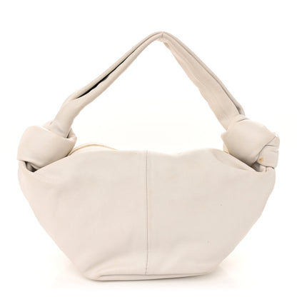Bottega Veneta Calfskin Mini Double Knot Bag White 1 of 12