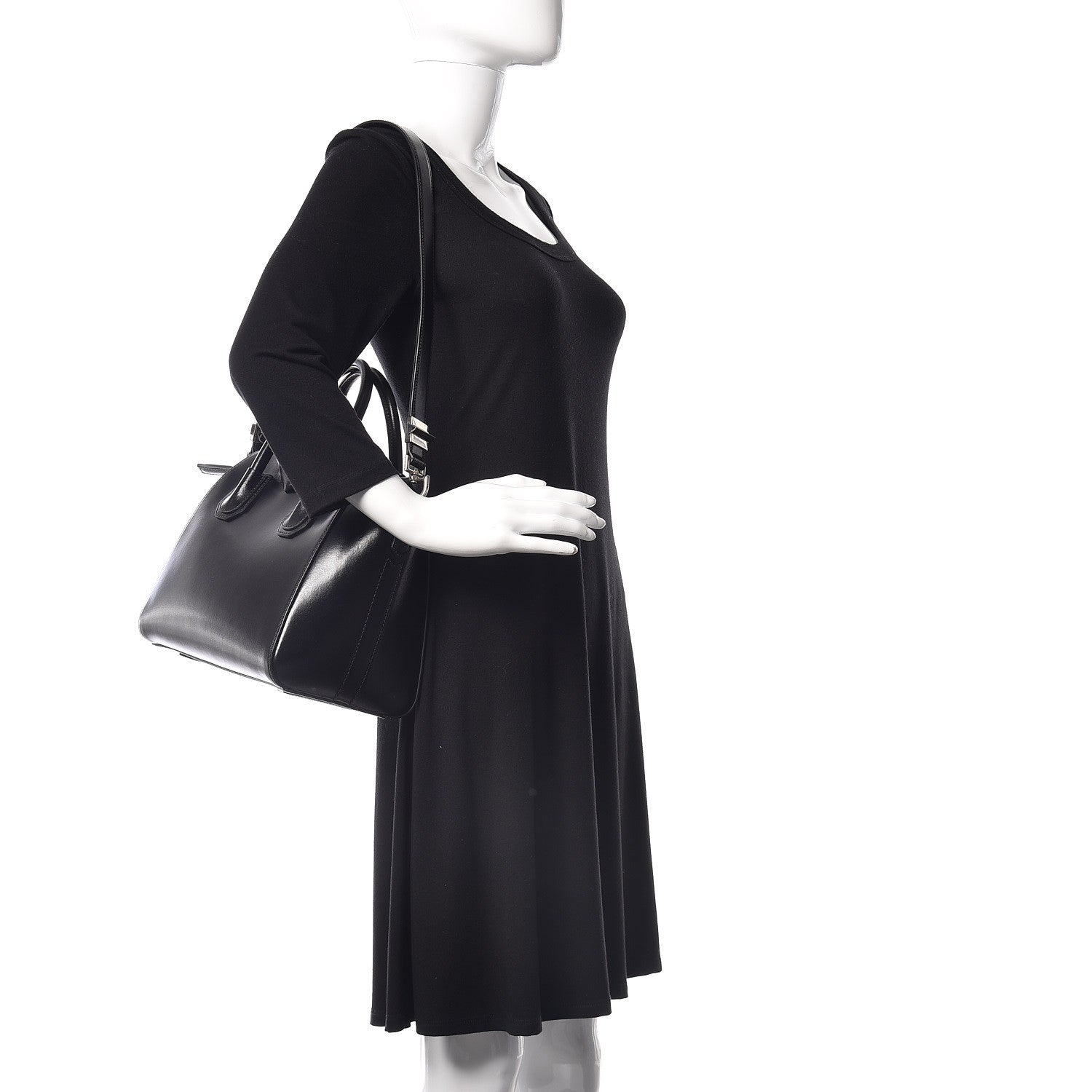Givenchy Shiny Lord Calfskin Small Antigona Black 2 of 9