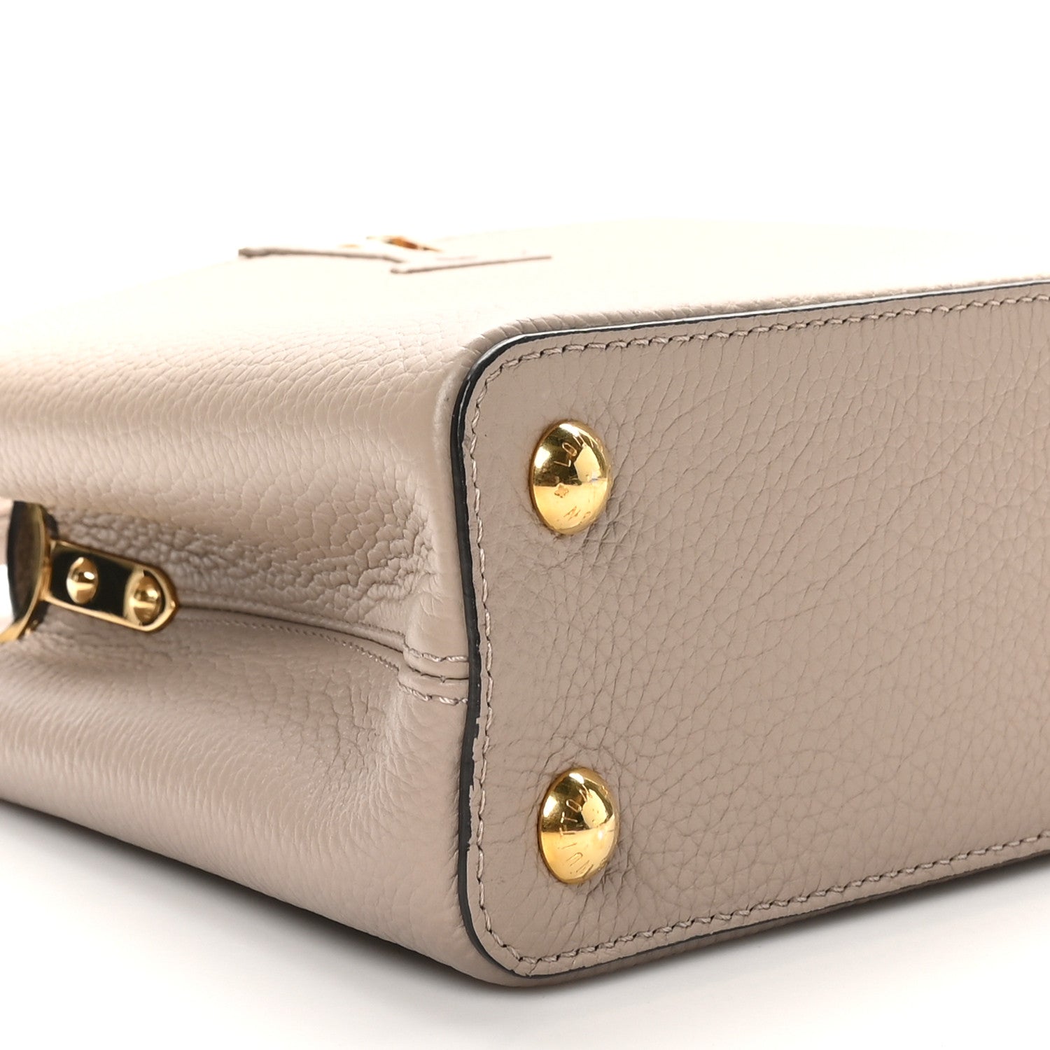 Louis Vuitton Taurillon Capucines BB Galet 8 of 9