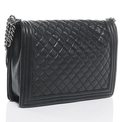 Chanel Calfskin Quilted Large Boy Flap Black 3 of 7