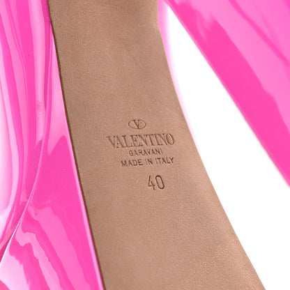 Valentino Garavani Patent Tan-Go 50/155mm Platform Pumps 40 Pink PP 6 of 8