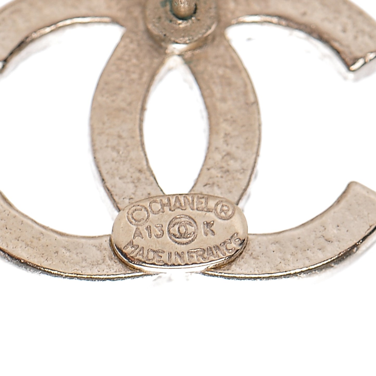 Crystal CC Earrings Gold