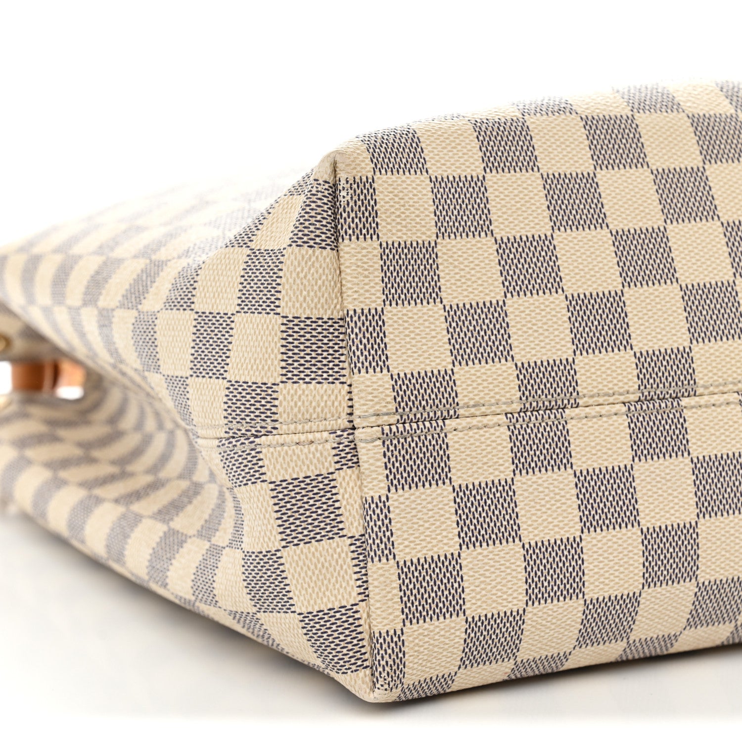 Louis Vuitton Damier Azur Graceful MM Rose Ballerine 8 of 14