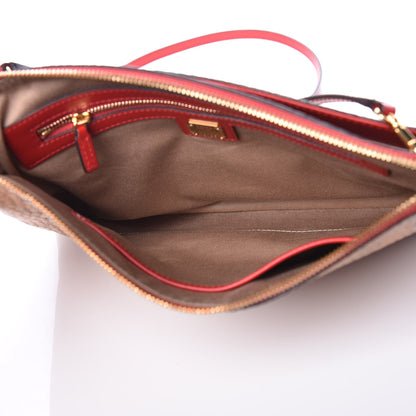 MCM Visetos Medium Crossbody Pouch Cognac 5 of 12