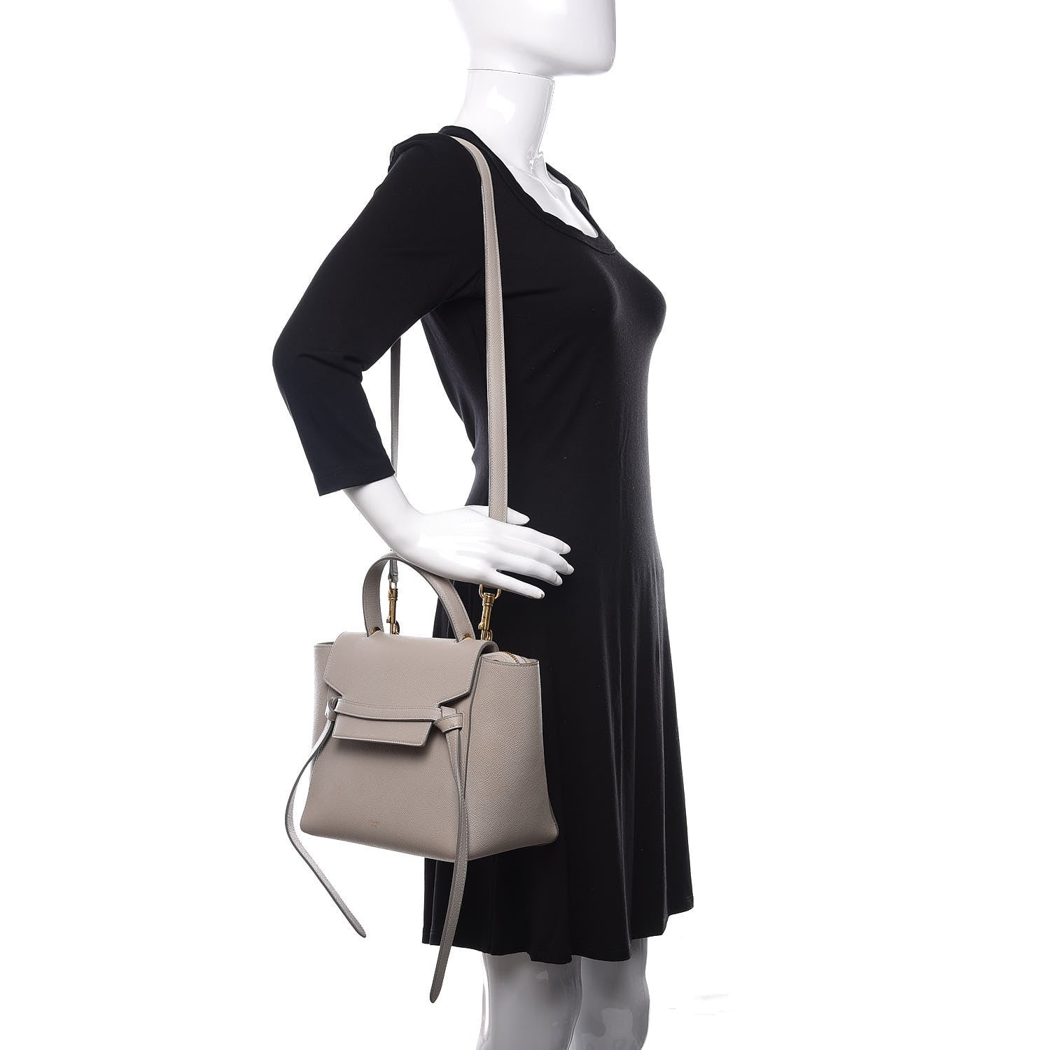 Celine Grained Calfskin Micro Belt Bag Light Taupe 3 of 15