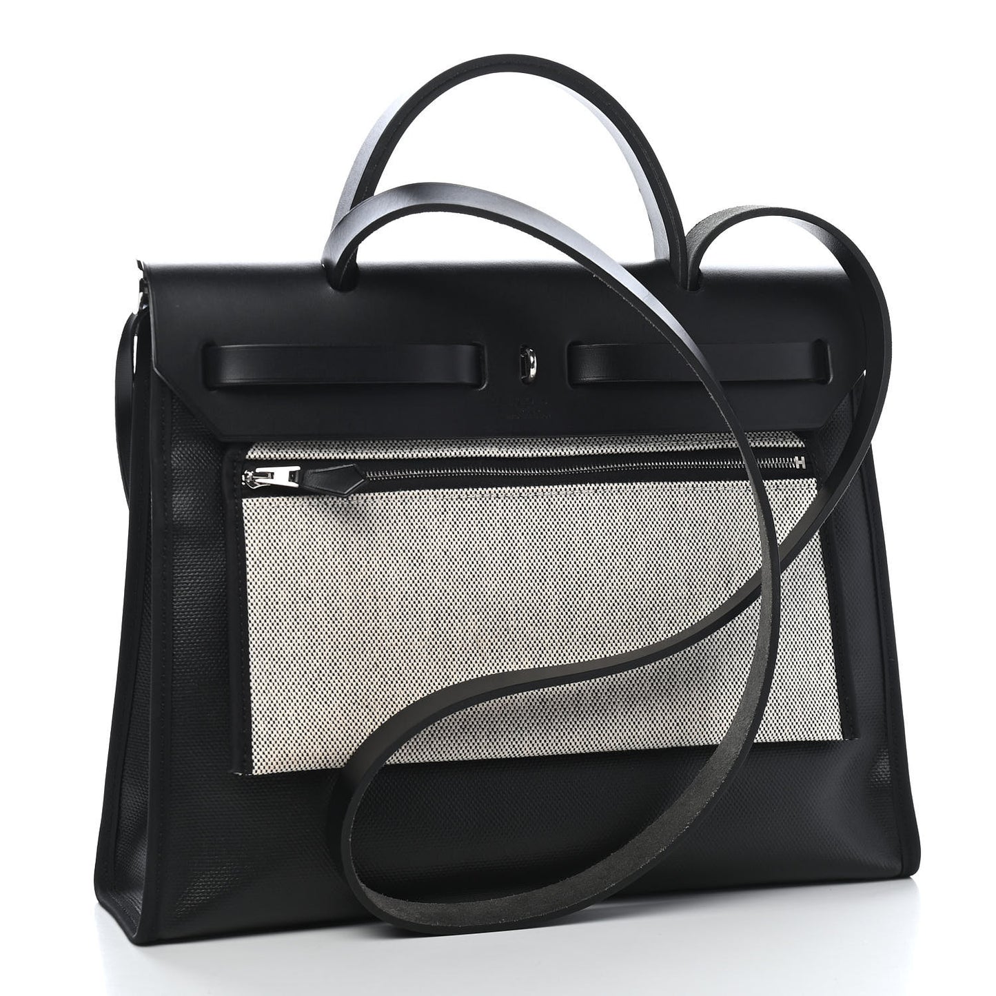 Toile H Berline Vache Hunter Herbag Zip PM 31 Black Ecru