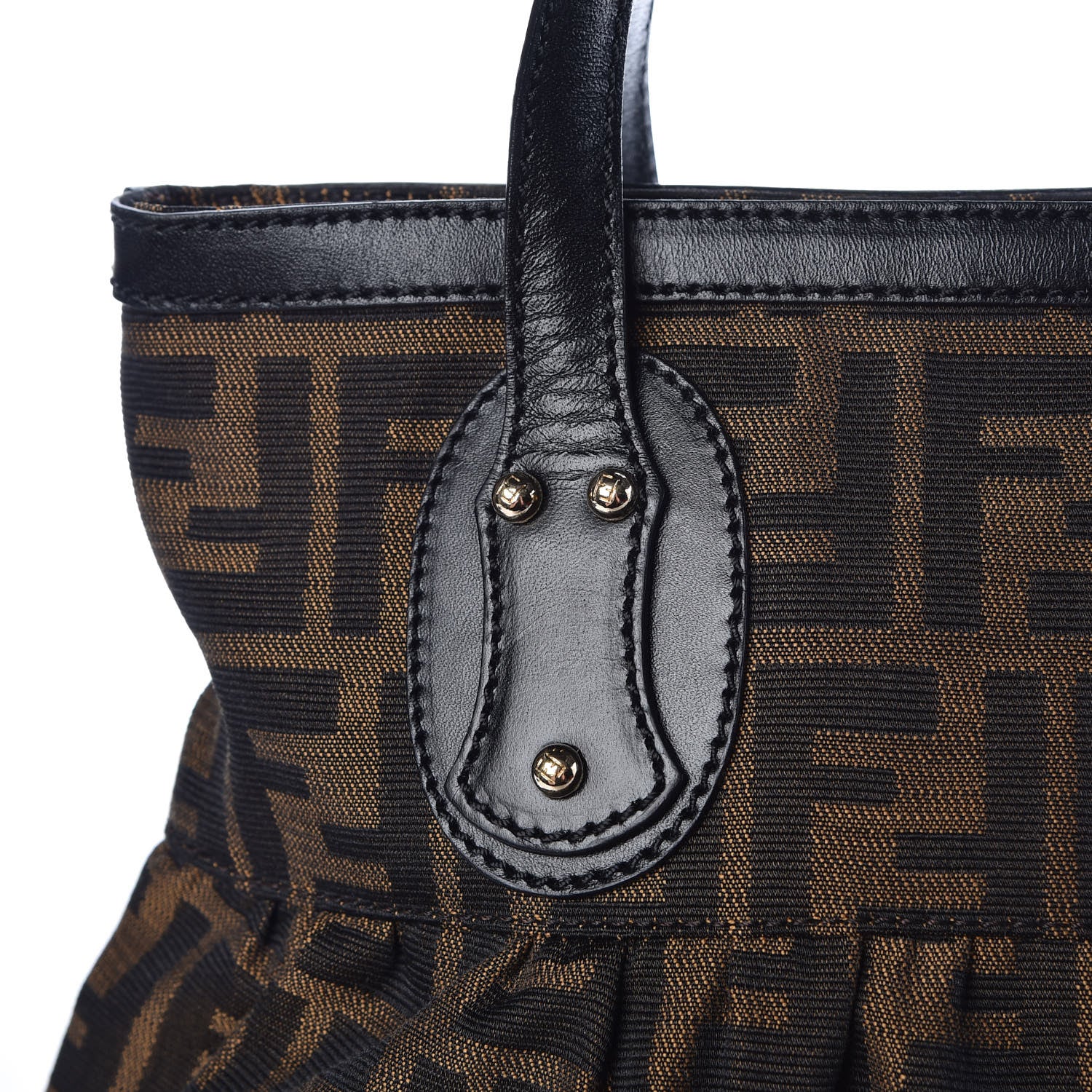 Fendi Zucca Small Chef Shopping Tote Tobacco Moro 10 of 10